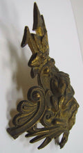 Load image into Gallery viewer, POSEIDON TRIDENT Antique 19c Brass Decorative Art Architectural Hardware Element