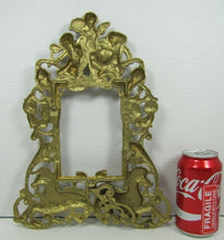 Load image into Gallery viewer, SEA MONSTERS HIPPOCAMPUS CHERUBS Old Brass Decorative Arts Frame Picture Mirror