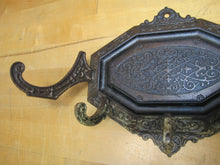 Load image into Gallery viewer, Antique 19c Decorative Arts Wall Bracket Hanger Hook Cast Iron Ornate Hardware