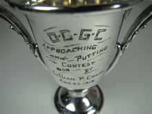 Load image into Gallery viewer, 1916 OC GC Golf Country Club Silver Plate Trophy Award Cup Lillian Crans Wallace