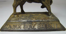 Load image into Gallery viewer, AJAX METAL Co Old Advertising Paperweight PHILADELPHIA BIRMINGHAM Bull Babbitt