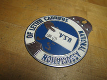 Load image into Gallery viewer, NATIONAL ASSOCIATION OF LETTER CARRIERS USA License Plate Topper Sign UNION MADE