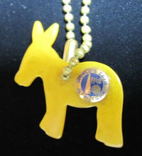 Load image into Gallery viewer, 1940 NEW YORK WORLD'S FAIR DEMOCRAT Political Party DONKEY Keychain NYWF