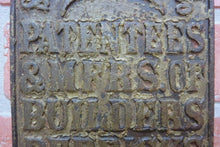 Load image into Gallery viewer, SASGEN DERRICK Co BUILDERS DERRICKS CHICAGO Original Old Cast Iron Plaque Sign