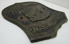 Load image into Gallery viewer, POLICE ASSN SUFFOLK Co NY Old Bronze Plaque Sign retired ornate badge