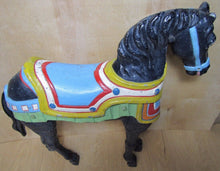 Load image into Gallery viewer, CAROUSEL HORSE old cast metal shore amusement park display Steel Pier AC NJ