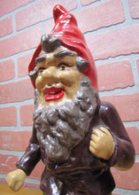 Load image into Gallery viewer, DICK BROS READING PA GNOME Original 1930s Cast Iron Doorstop Fabulous Art Statue