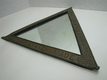 Load image into Gallery viewer, DOUBLE TRIANGLE BEST BRAND MADE Antique Advertising Mirror Embossed Store Sign