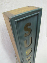 Load image into Gallery viewer, SUBWAY Old Sign back lighted metal front wooden box frame NYC Transportation Ad