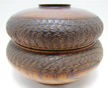 Load image into Gallery viewer, 1800s Swirling Logs Good Luck Victorian Decorative Arts Wooden Hair Receiver