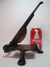 Load image into Gallery viewer, Antique Cast Iron Tobacco Cutter No 0 (zero) smaller hard to find w advertising