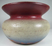Load image into Gallery viewer, USA Crest Thirteen Star Antique Redware Americana Pottery Spittoon Cuspidor Pot
