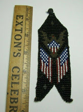 Load image into Gallery viewer, Eagle Crest American Flags Patriotic Folk Art Americana Beadwork Ornate Artwork