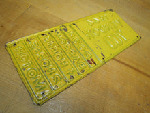 Load image into Gallery viewer, 1944 VENDOR Embossed Tin Truck Auto Plate Sign DOOR BARROW 1 HORSE 2 HORSE MOTOR