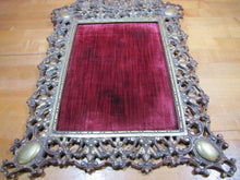 Load image into Gallery viewer, 19c Devil Decorative Arts Bronze Frame Picture Mirror Artwork Tiffany Paris