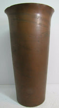 Load image into Gallery viewer, Arts & Crafts Copper Bronze Large Vase Planter Antique Umbrella Stand Swirl