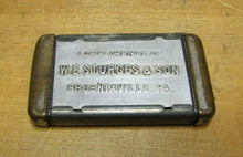 Load image into Gallery viewer, STURGES & SON PHOENIXVILLE PA Antique Advertising Match Safe Vesta Holder
