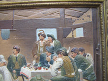 Load image into Gallery viewer, B&H BRADLEY HUBBARD Antique TAVERN PUB Scene Hand Painted Decorative Arts Plaque