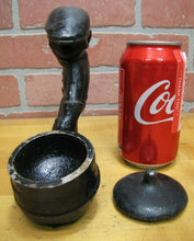 Load image into Gallery viewer, PANGBORN Old Cast Iron Foundry Worker Doorstop Decorative Art Statue