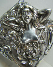 Load image into Gallery viewer, Art Nouveau Jenning Bros Nude Maiden Trinket Box JB Ornate Decorative Arts