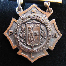 Load image into Gallery viewer, REMINGTON ARMS UNION METALLIC CARTRIDGE Co MARKSMAN Antique Pin Medallion D&C NY