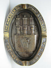 Load image into Gallery viewer, AMERICAN OIL PUMP & TANK Co CINN OHIO USA Old Cast Iron Advertising Tray Ashtray