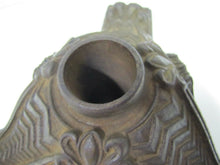 Load image into Gallery viewer, 19c Victorian Antique Cast Iron Flag Pole Holder Ornate Detail Clawed Feet