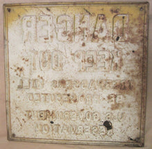 Load image into Gallery viewer, DANGER KEEP OUT US GOVERNMENT RESERVATION Old Retired Embossed Metal Sign