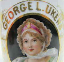 Load image into Gallery viewer, GEORGE UKERS Antique Porcelain Shaving Mug Occupational E J MOONEY T&V FRANCE