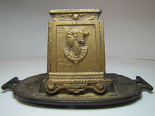 Load image into Gallery viewer, AMERICAN FUSEE Co ERIE Pa Antique Advertising Match Book Holder Egyptian Revival