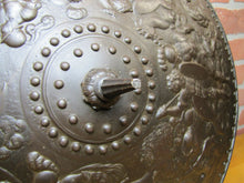 Load image into Gallery viewer, GLADIATOR WARRIOR BATTLE SHIELD S&K Antique Cast Iron Wall Decorative Art Plaque