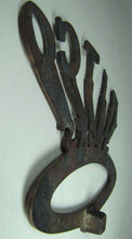 Load image into Gallery viewer, RITCO SOCKS Old Bronze Clothing Department General Store Display Sign Brass Wash
