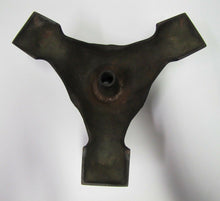 Load image into Gallery viewer, 19c Victorian Antique Cast Iron Flag Pole Holder Ornate Detail Clawed Feet