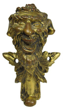 Load image into Gallery viewer, 19c Bronze Devil Demon Antique Decorative Art Ornate Architectural Hardware