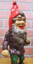 Load image into Gallery viewer, DICK BROS READING PA GNOME Original 1930s Cast Iron Doorstop Fabulous Art Statue