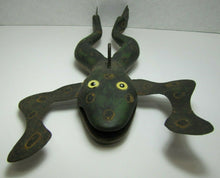 Load image into Gallery viewer, FROG Ice Fishing Decoy RAF Robert Allen Francis Adirondacks NY 1950s Folk Art