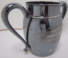 Load image into Gallery viewer, 1895 YALE 1st PRIZE GYMNASTIC Assn PARALLEL BARS Award Trophy Silver Plate