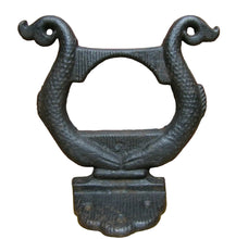 Load image into Gallery viewer, DOUBLE FISH Antique Cast Iron Figural BootScraper BootJack Decorative Art Statue