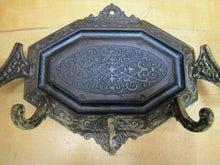 Load image into Gallery viewer, Antique 19c Decorative Arts Wall Bracket Hanger Hook Cast Iron Ornate Hardware