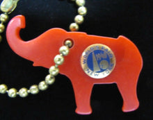 Load image into Gallery viewer, 1940 NEW YORK WORLDS FAIR REPUBLICAN Political Party ELEPHANT Keychain NYWF