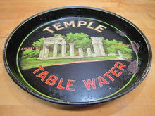 Load image into Gallery viewer, TEMPLE SPARKLING TABLE WATER Old Advertising Tray CHAS SHONK Co LITHO CHICAGO