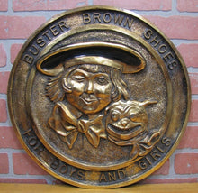 Load image into Gallery viewer, BUSTER BROWN SHOES For Boys and Girls Old Store Display Advertising Raised Sign