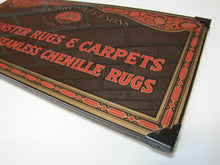 Load image into Gallery viewer, JOHN BROMLEY & SONS PHILADELPHIA RUGS & CARPETS Antique Reverse on Glass Sign