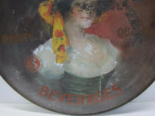 Load image into Gallery viewer, SIMPSON SPRINGS BEVERAGES MASS USA Antique Tin Litho Ad Large Sign Tray