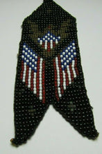 Load image into Gallery viewer, Eagle Crest American Flags Patriotic Folk Art Americana Beadwork Ornate Artwork