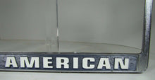 Load image into Gallery viewer, BUILD UNION BUY AMERICAN Original Old License Plate Frame Made in USA Sign Ad