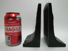 Load image into Gallery viewer, HUNTRESS GREYHOUNDS WHIPPETS FOREST Antique Bronze Clad Decorative Art Bookends