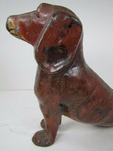 Load image into Gallery viewer, DACHSCHUND Antique Sitting Dog Doorstop Big Weiner Rare Decorative Art Statue