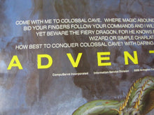 Load image into Gallery viewer, 1980s CompuServe ADVENTURE Video Game Promo Poster artwork Gray Morrow SciFi