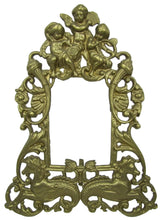 Load image into Gallery viewer, SEA MONSTERS HIPPOCAMPUS CHERUBS Old Brass Decorative Arts Frame Picture Mirror
